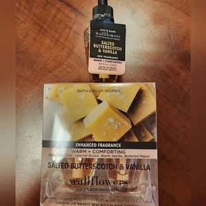3 brand new Salted Butterscotch & Vanilla Wallflower refills